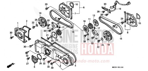 GAINE DE PROTECTION AVANT GL1500SES de 1995